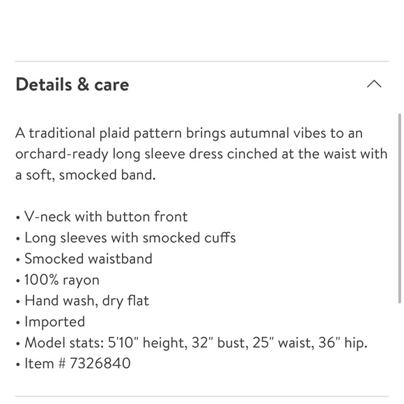 Lucky Brand, smocked waist plaid dress - Picture 3 of 6